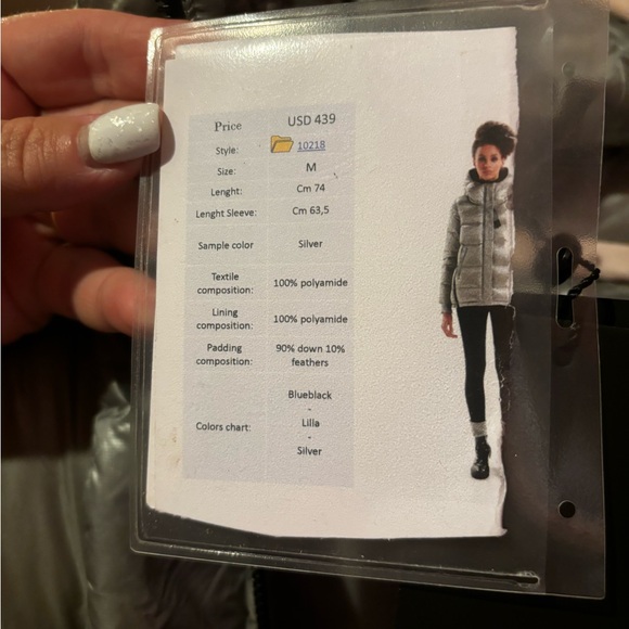 Brand New! Women’s GianFranco Ferre Jacket Size Medium In Silver - Picture 6 of 8